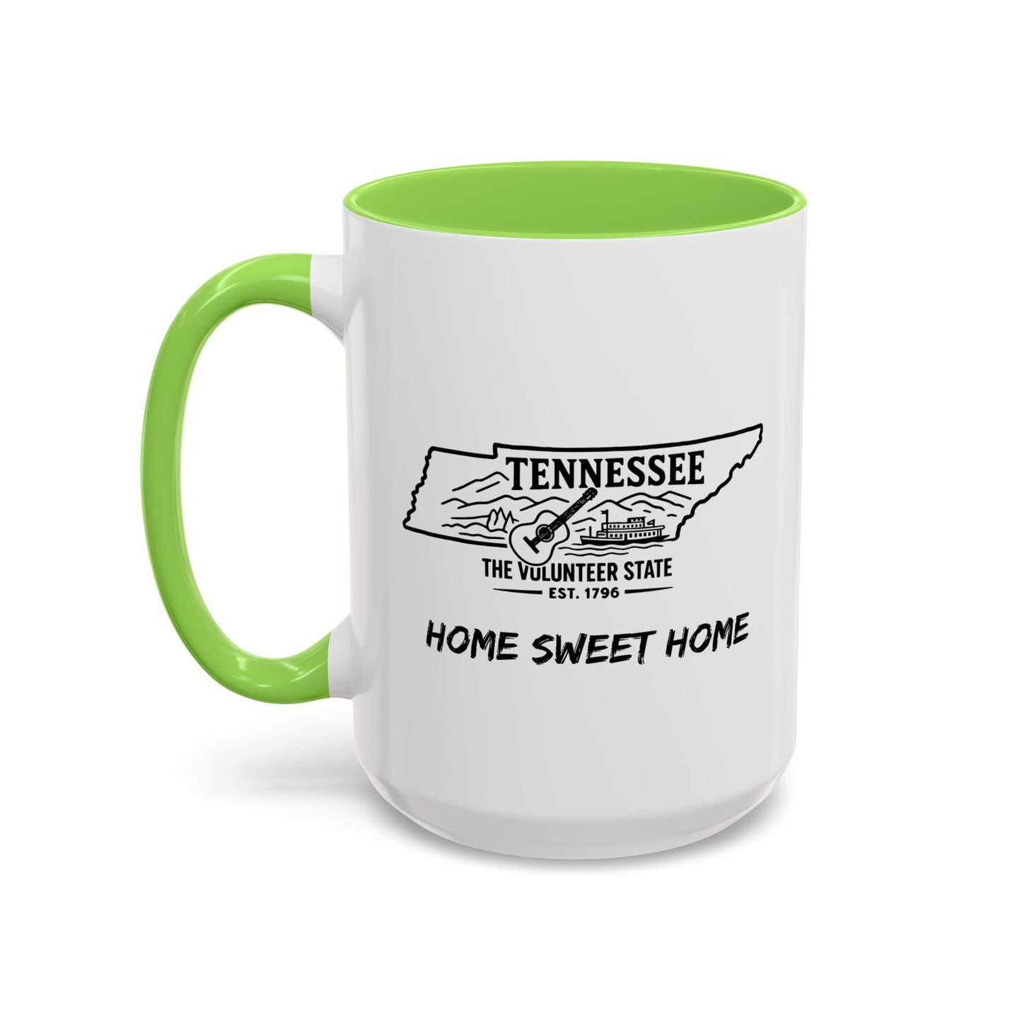 Tennessee Home Sweet Home Mug State Pride Coffee Cup with Color Options Gift for Locals Travelers Housewarming Coffee Lover