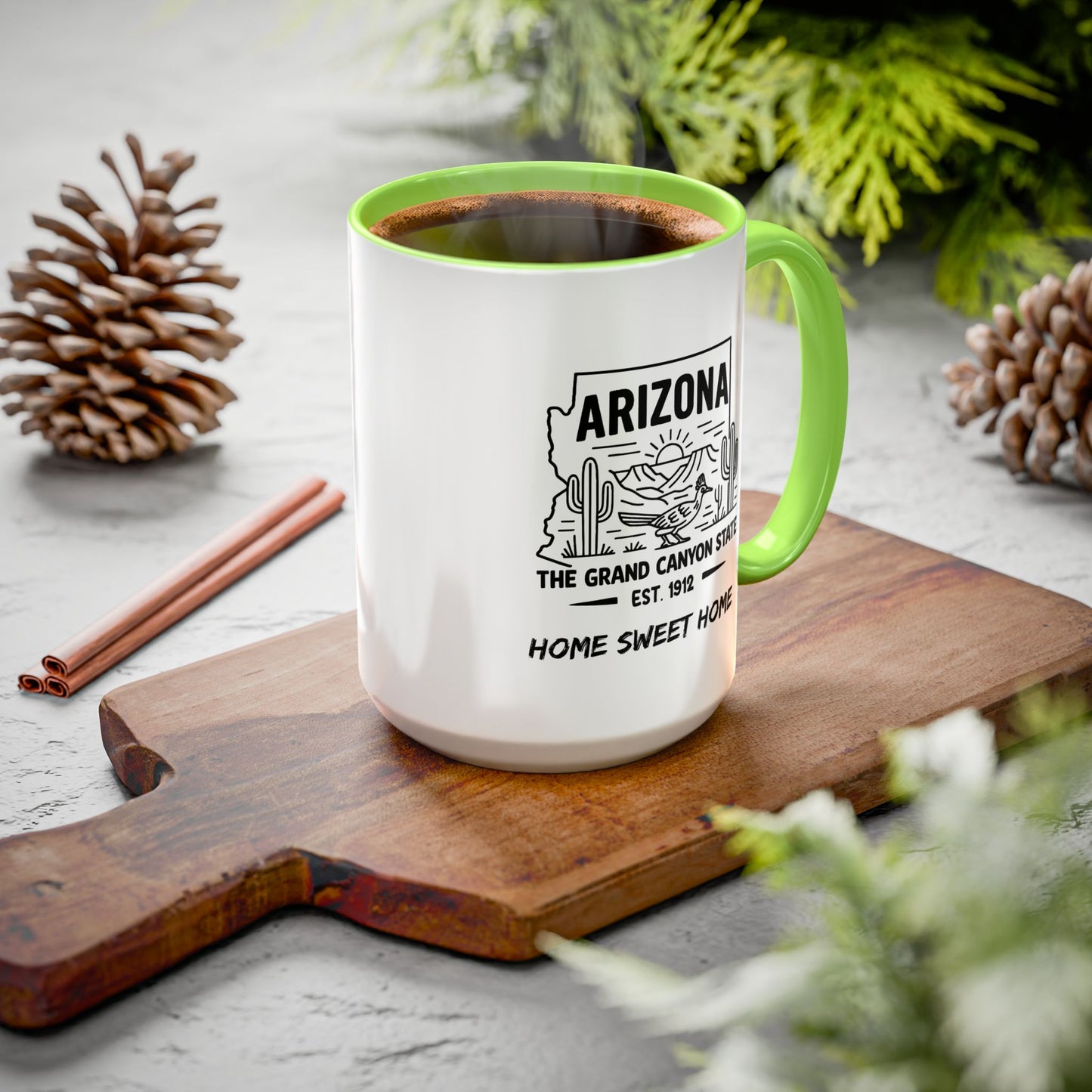 Arizona Home Sweet Home Mug State Pride Coffee Cup with Color Options Gift for Locals Travelers Housewarming Coffee Lover