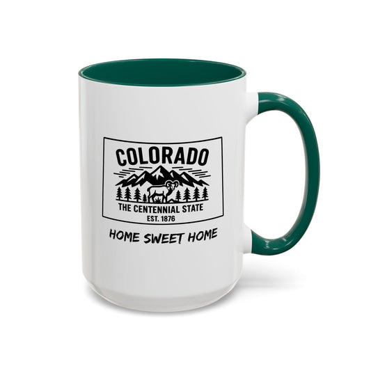 Colorado Home Sweet Home Mug State Pride Coffee Cup with Color Options Gift for Locals Travelers Housewarming Coffee Lover
