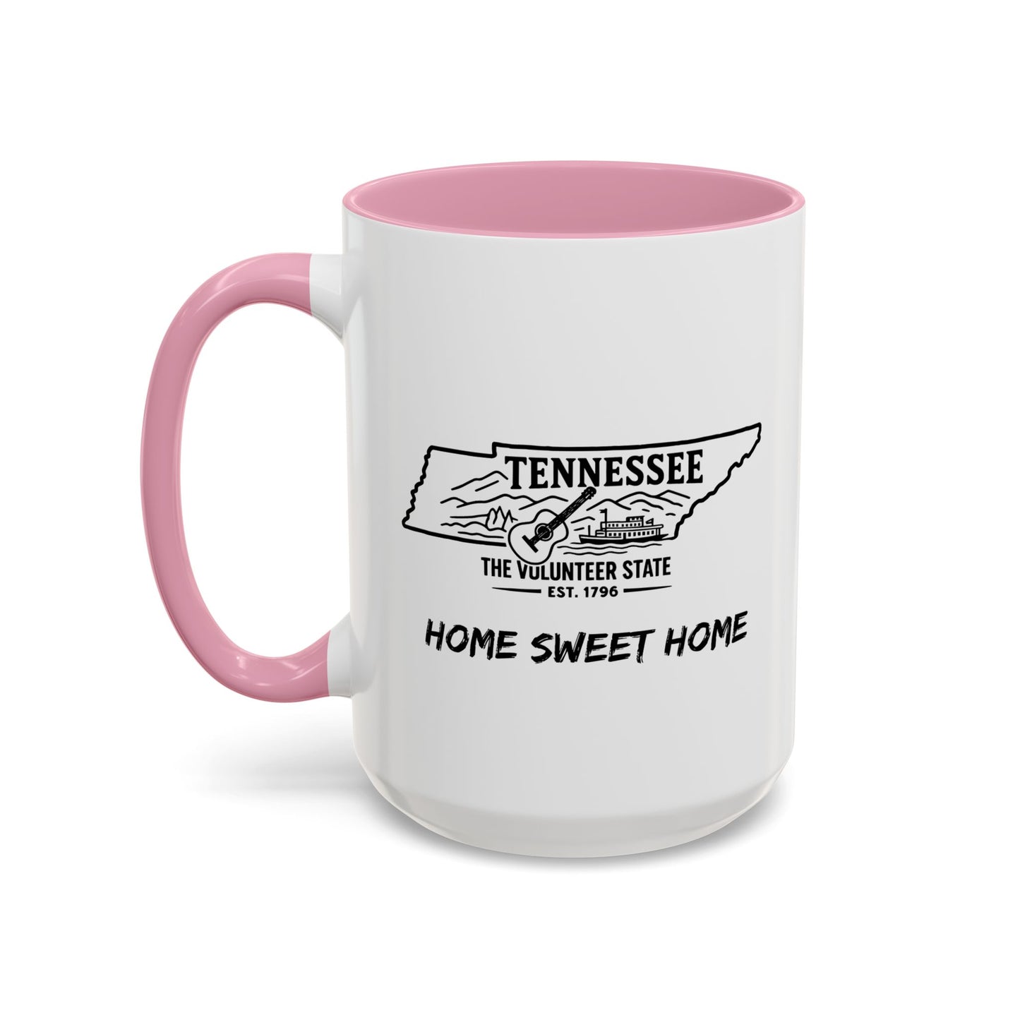 Tennessee Home Sweet Home Mug State Pride Coffee Cup with Color Options Gift for Locals Travelers Housewarming Coffee Lover