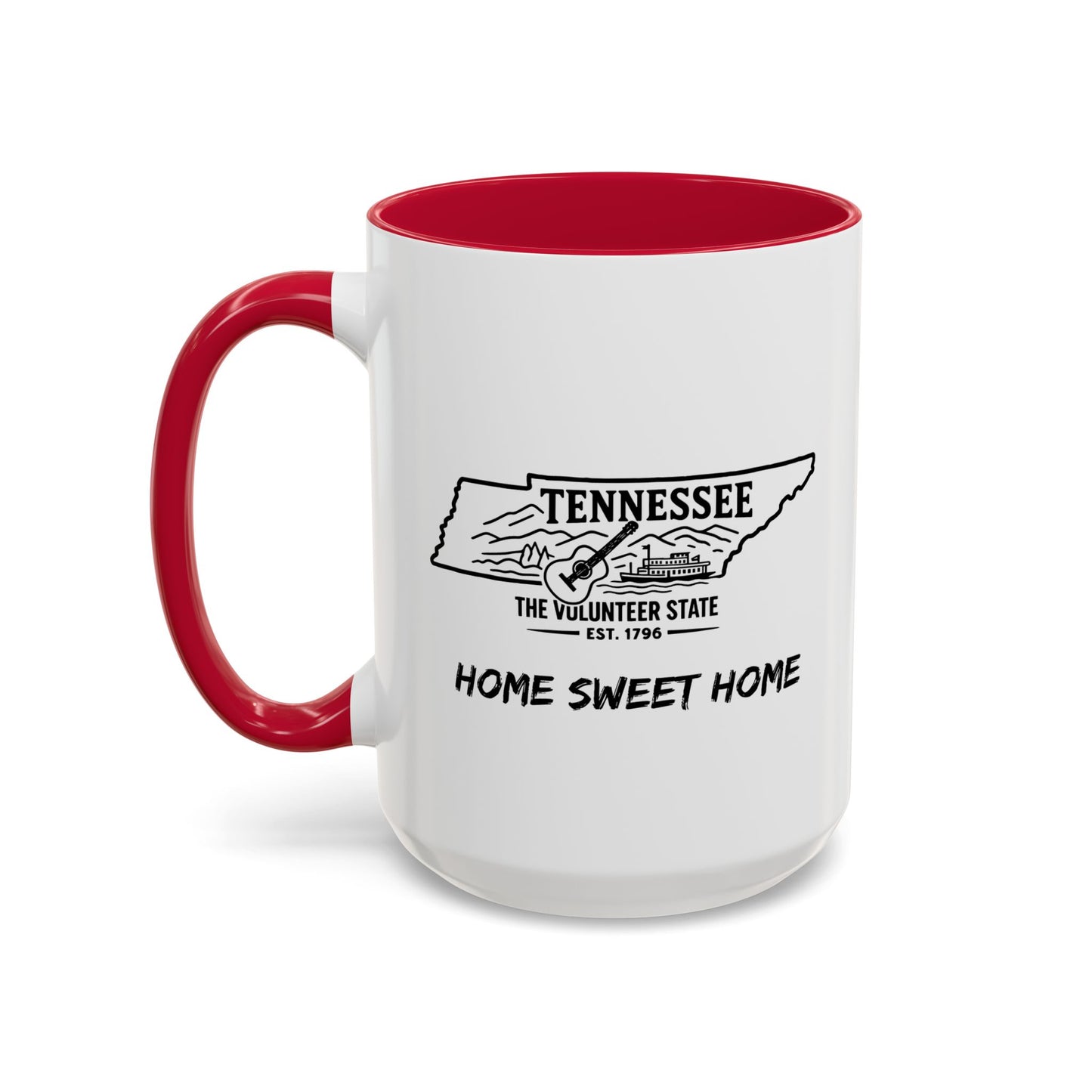 Tennessee Home Sweet Home Mug State Pride Coffee Cup with Color Options Gift for Locals Travelers Housewarming Coffee Lover