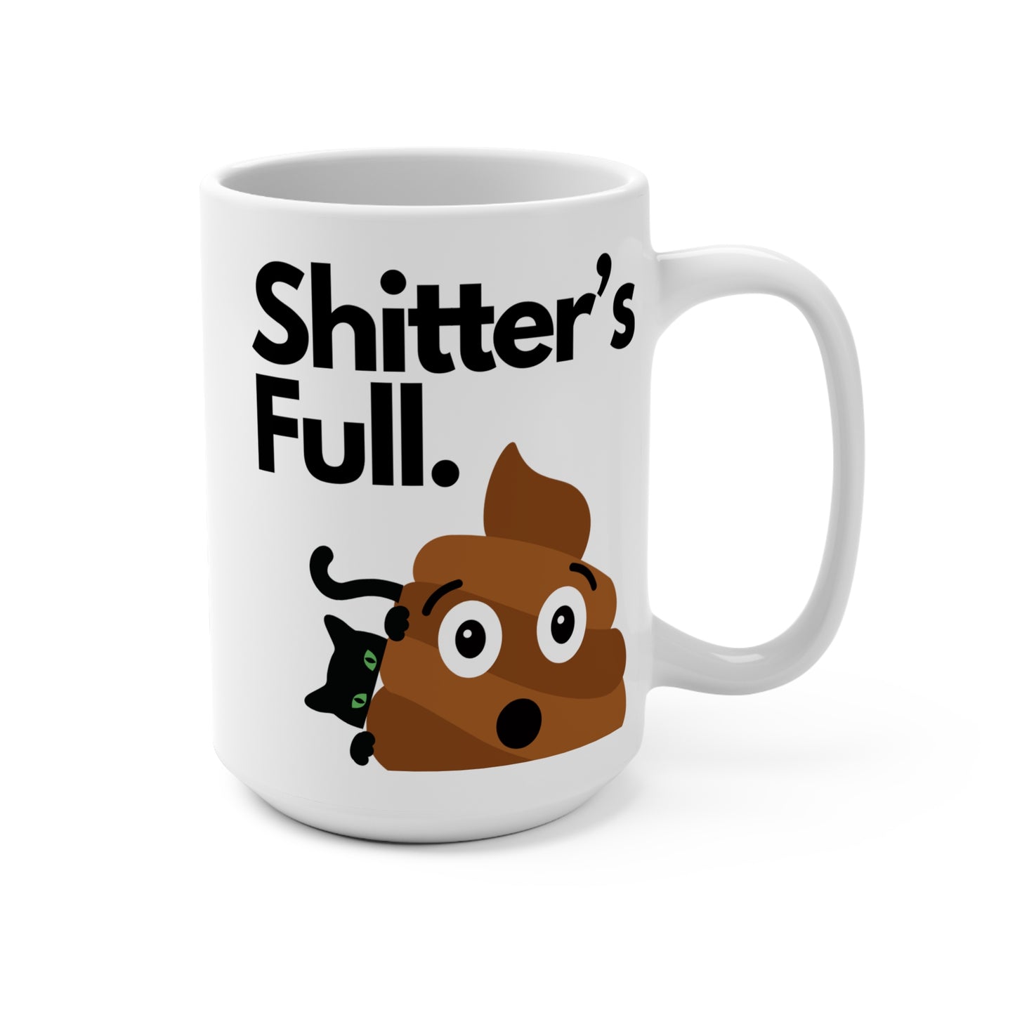 Shitters Full Coffee Mug Funny Christmas Vacation Movie Quote Cup Holiday Gift for Him or Her Classic Holiday Humor