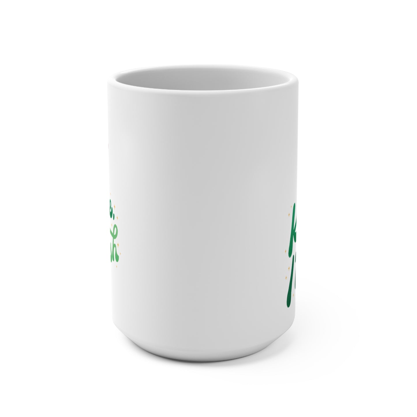 Kiss Me I’m Irish Coffee Mug St Patricks Day Cup Funny Irish Pride Gift for Him or Her Shamrock Clover Holiday Mug