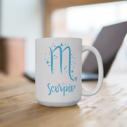 ♏ Scorpio Zodiac Mug – Astrology Gift for Scorpio Sign – Celestial Coffee Cup for November Birthday – Intense Scorpio Star Sign Mug