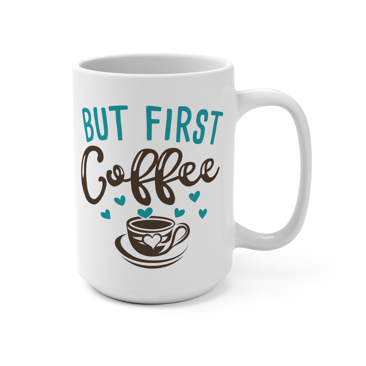 But First Coffee Mug Classic Morning Quote Cup Caffeine Lover Gift for Her Ceramic Coffee Cup Minimalist Coffee Mug Daily Routine Drinkware
