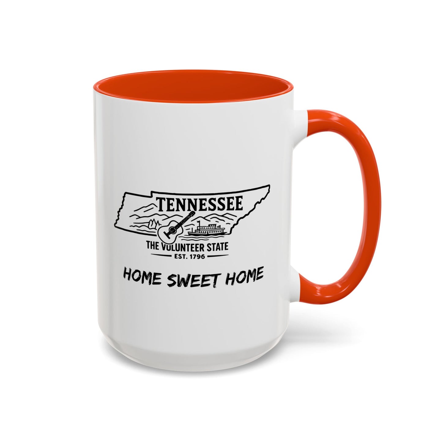 Tennessee Home Sweet Home Mug State Pride Coffee Cup with Color Options Gift for Locals Travelers Housewarming Coffee Lover