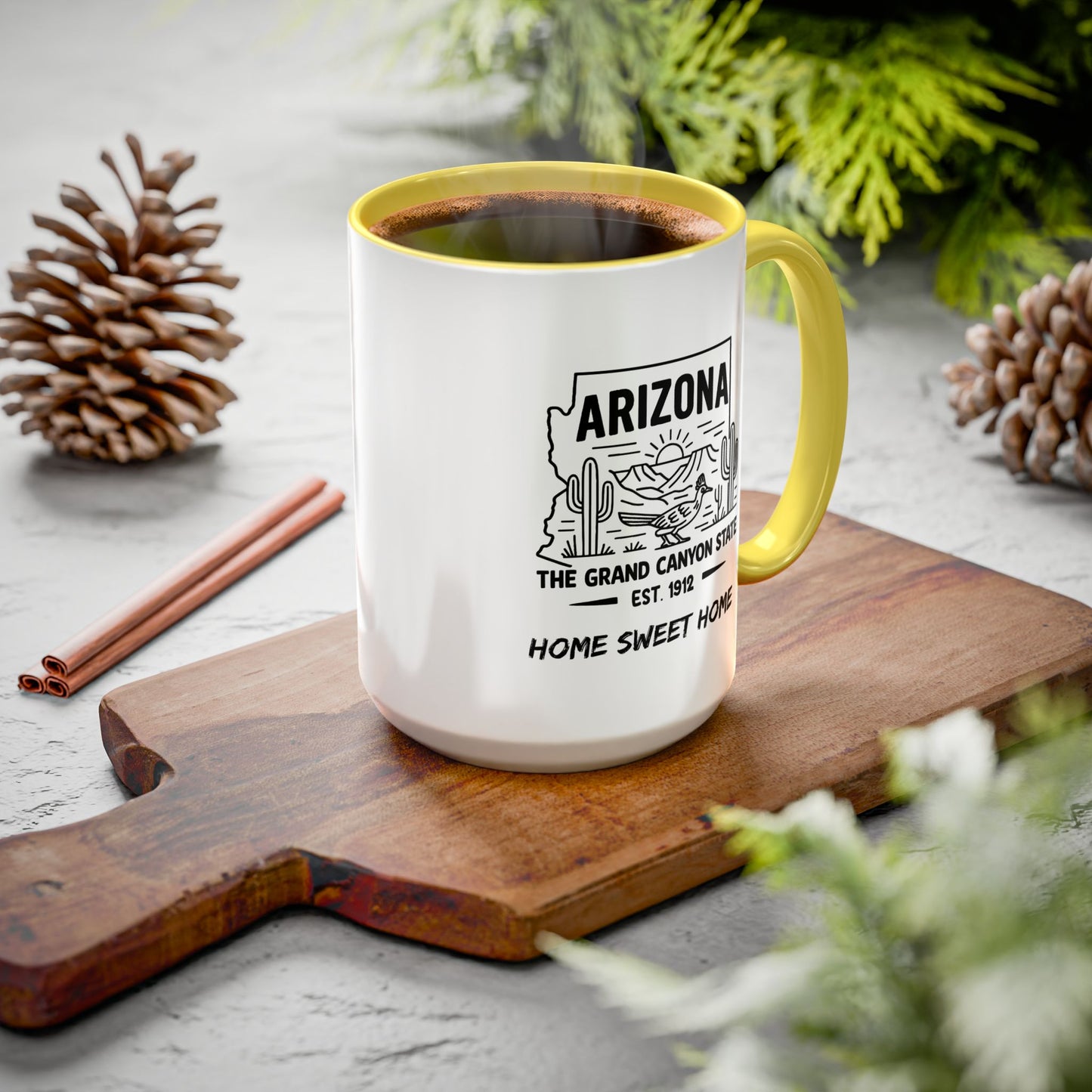 Arizona Home Sweet Home Mug State Pride Coffee Cup with Color Options Gift for Locals Travelers Housewarming Coffee Lover